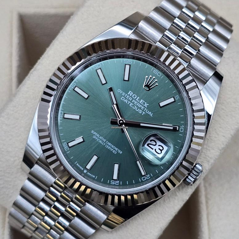 Rolex Datejust Vert Dial Jubilée Quartz L