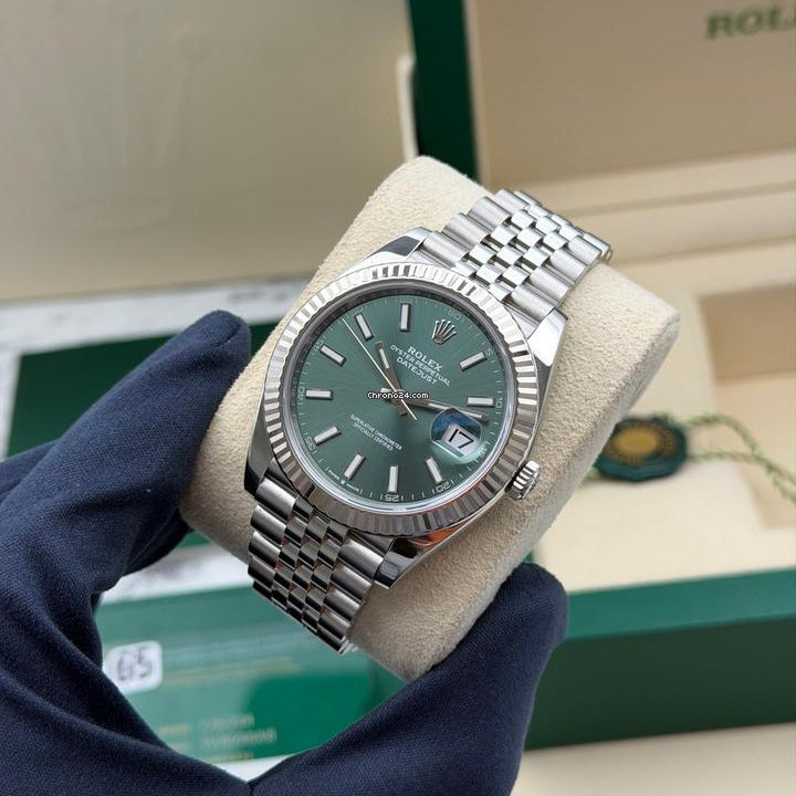 Rolex Datejust Vert Dial Jubilée Quartz L