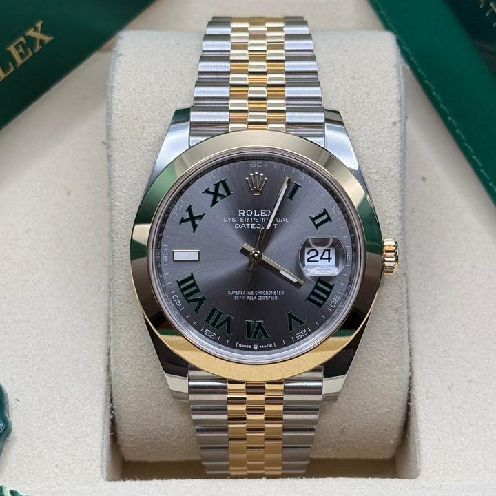 Rolex Datejust Wimbledon Yellow Gold Dial Wim Gold P