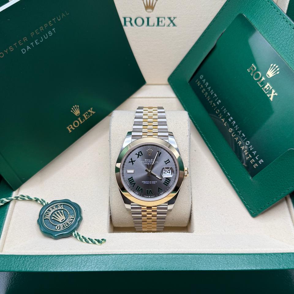 Rolex Datejust Wimbledon Yellow Gold Dial Wim Gold P