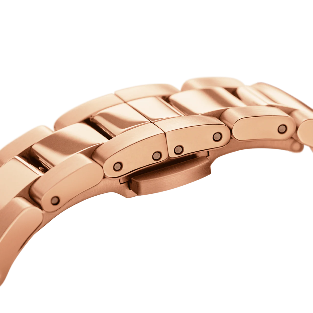 Montre Femme Daniel Wellington Iconic Link Rose Gold White