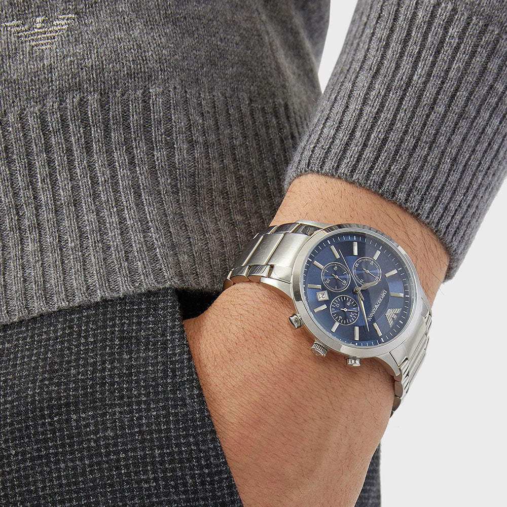 Montre EMPORIO ARMANI Bleu Pour Homme