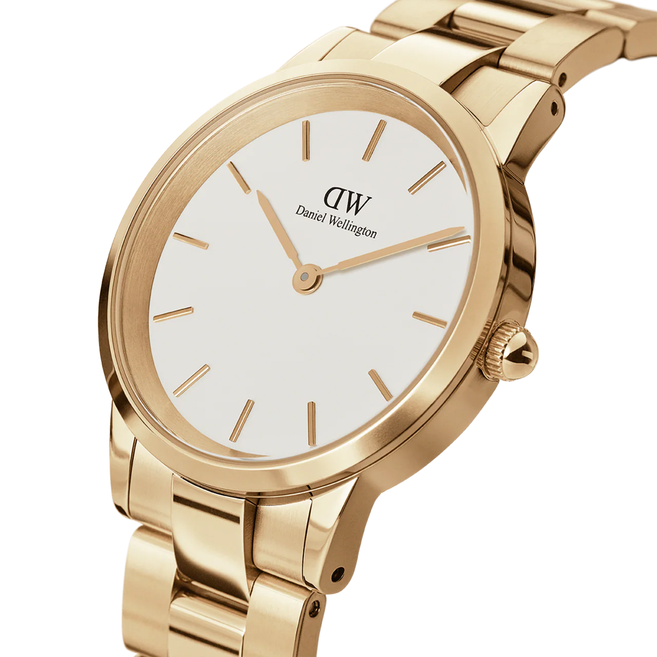 Montre Femme Daniel Wellington Iconic Link Gold White