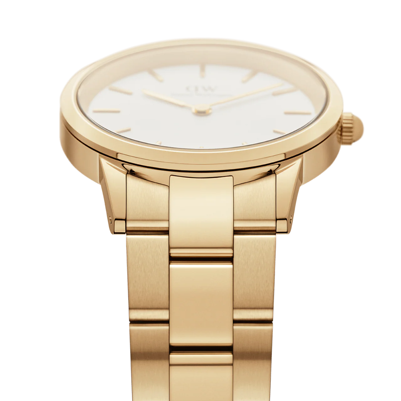 Montre Femme Daniel Wellington Iconic Link Gold White
