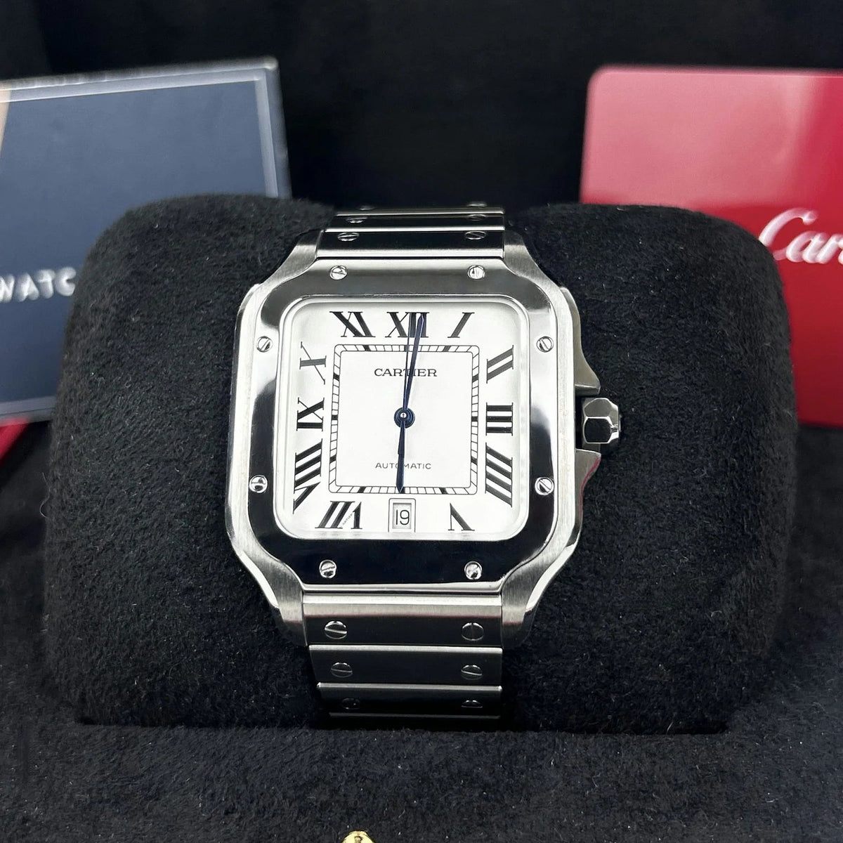 Cartier Santos Large Cadran White Quartz