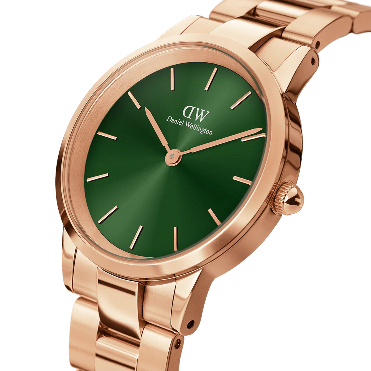 Montre Femme Daniel Wellington Iconic Link Gold Green