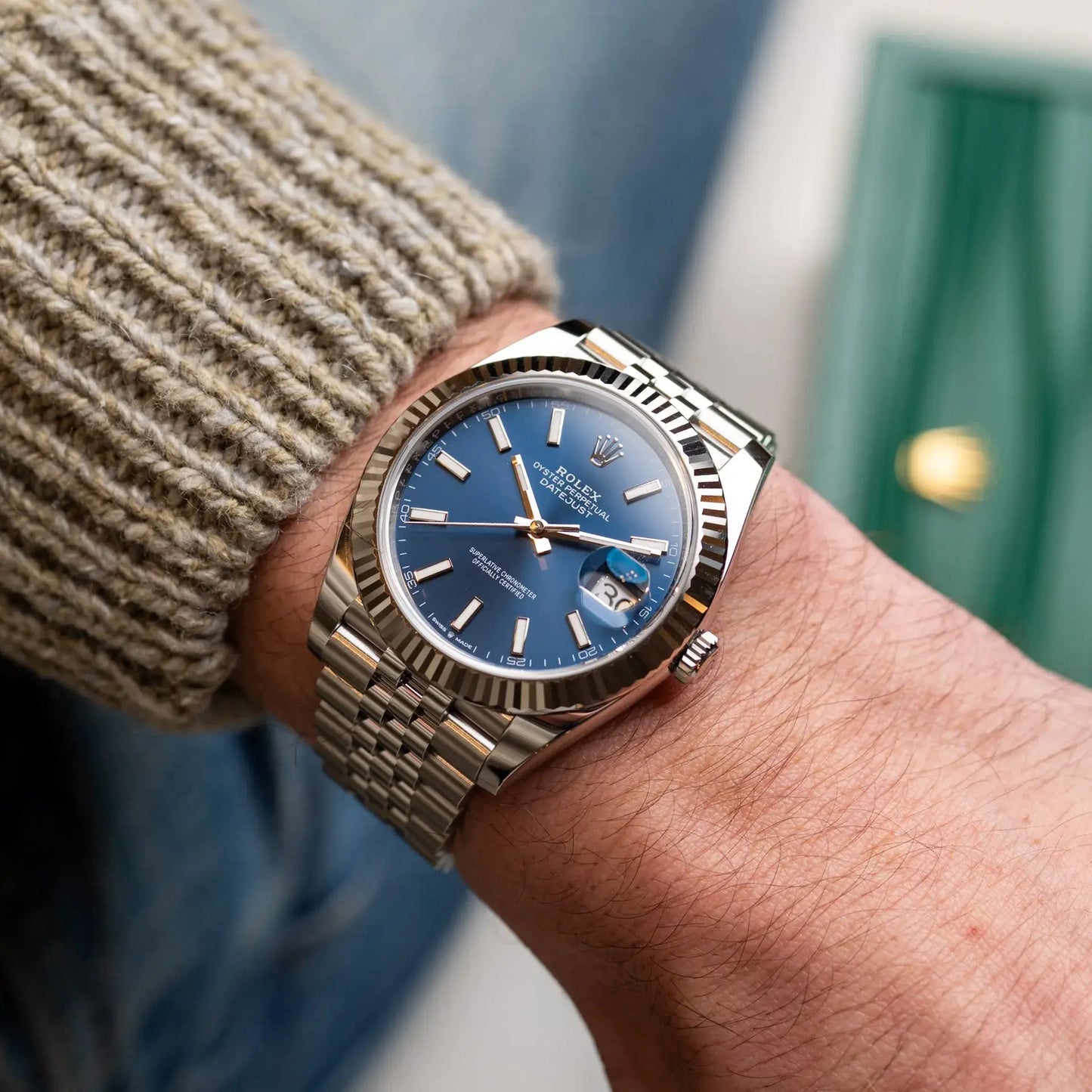 Rolex Datejust Blue Dial Jubilée Quartz