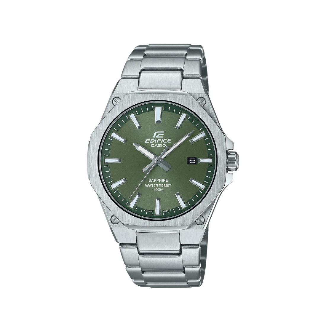 Casio Edifice Stainless Steel Bleu Ciel Dial Quartz 100M