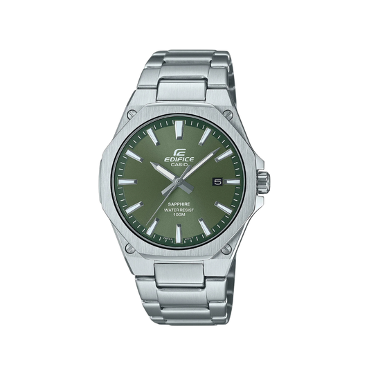 Casio Edifice Stainless Steel Vert Dial Quartz 100M