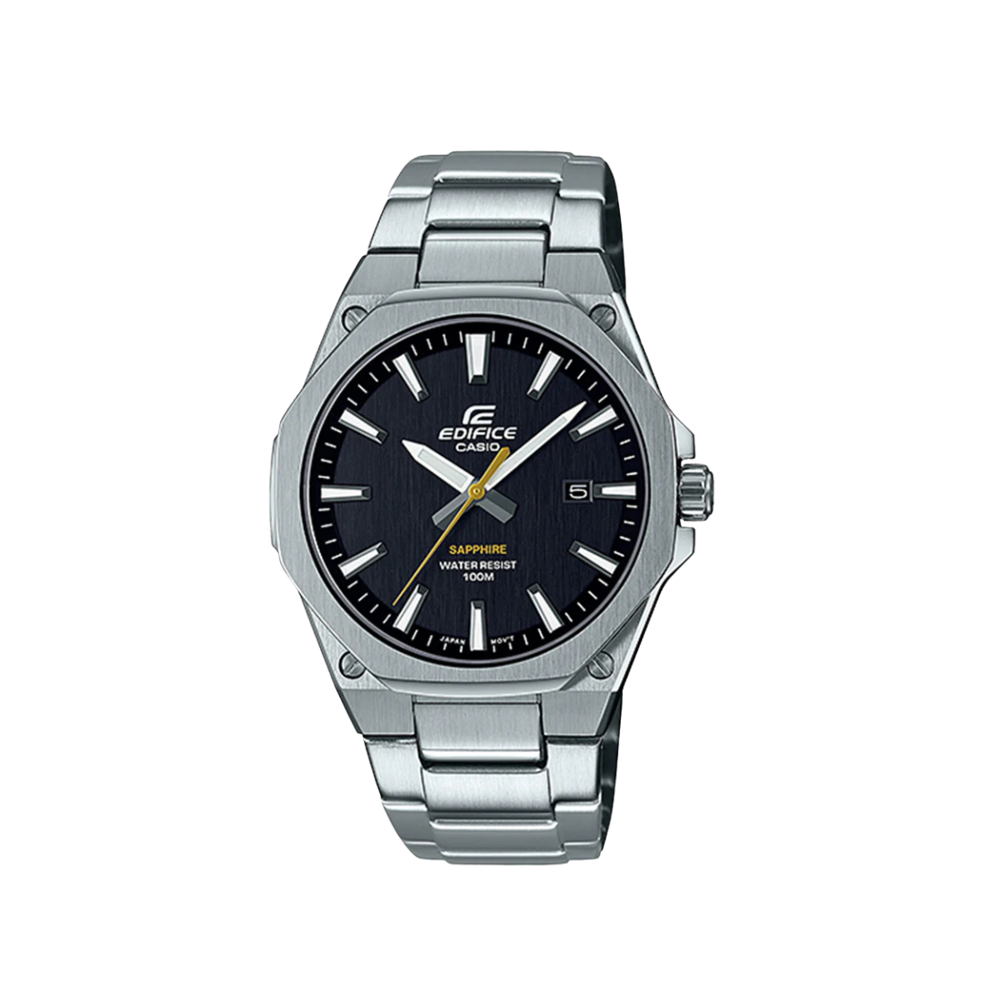 Casio Edifice Stainless Steel White Dial Quartz 100M
