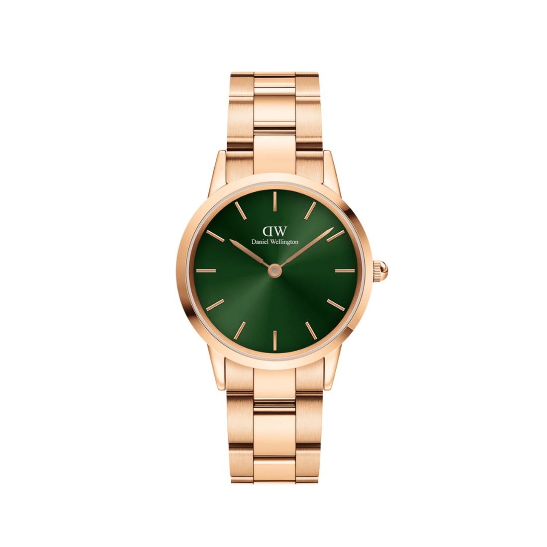 Montre Femme Daniel Wellington Iconic Link Gold Green