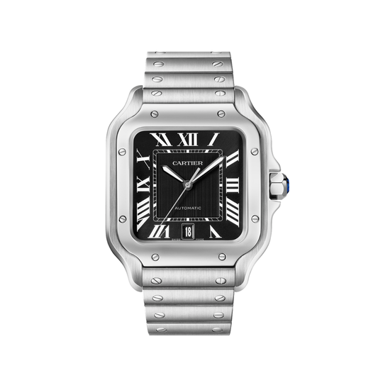 Cartier Santos Large Cadran NOIR Quartz