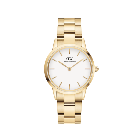 Montre Femme Daniel Wellington Iconic Link Gold White