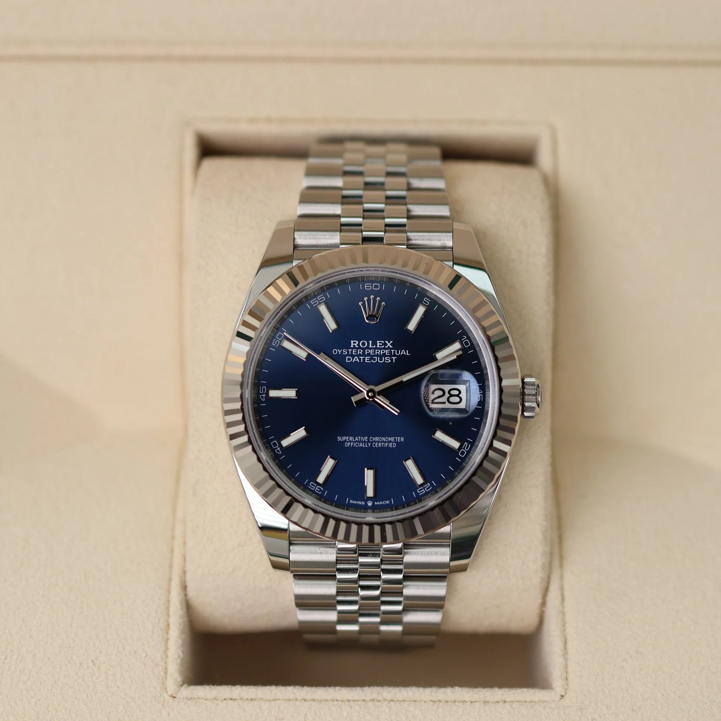 Rolex Datejust Blue Dial Jubilée Quartz