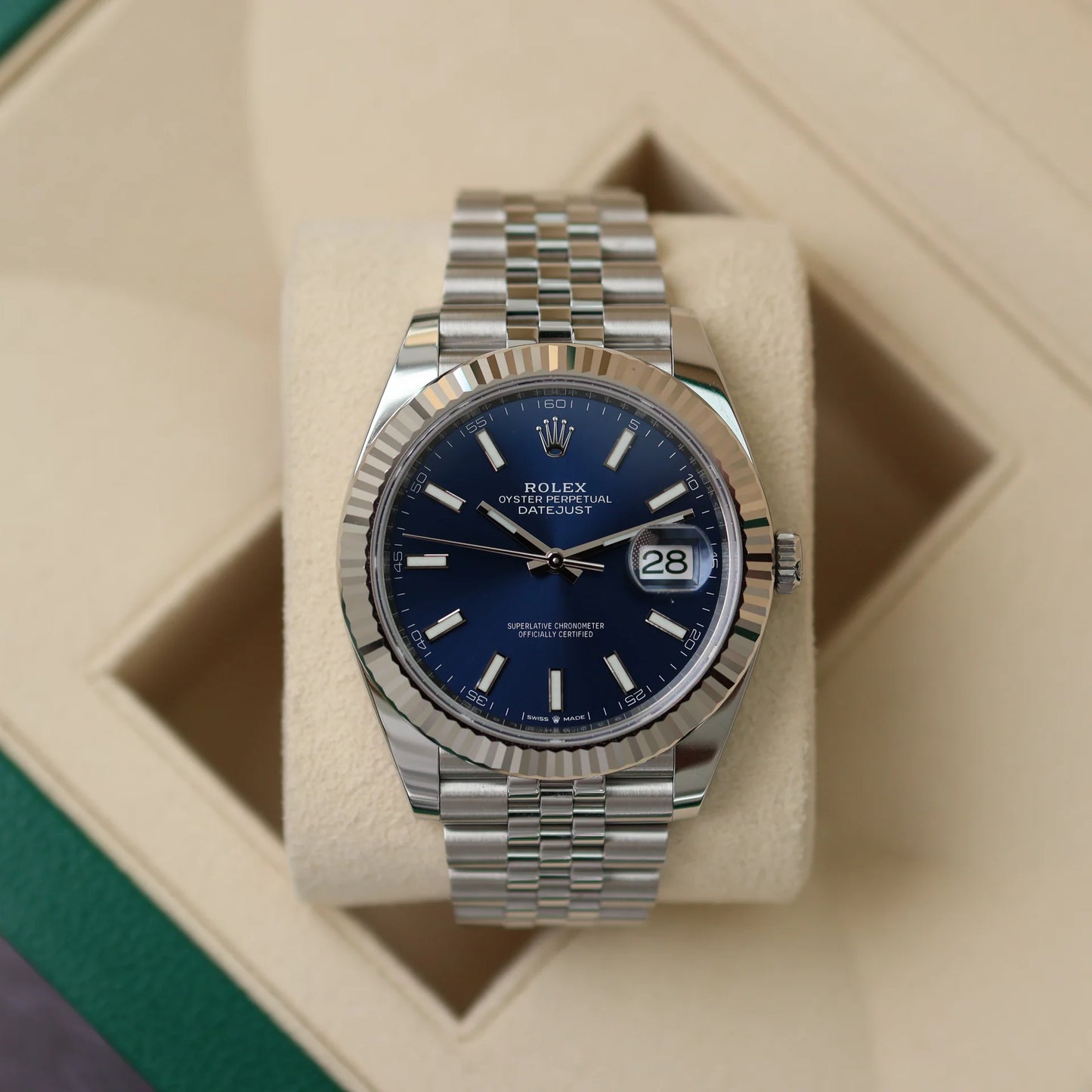 Rolex Datejust Blue Dial Jubilée Quartz