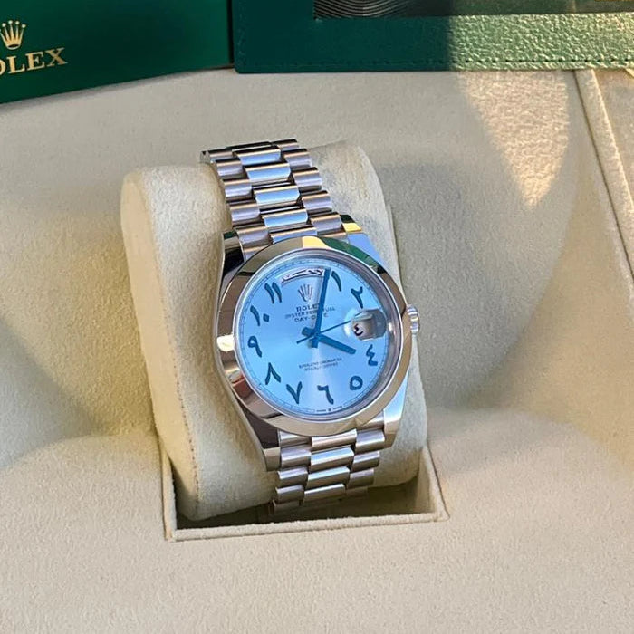 Rolex Day-Date - Ice Blue Arabic Dial