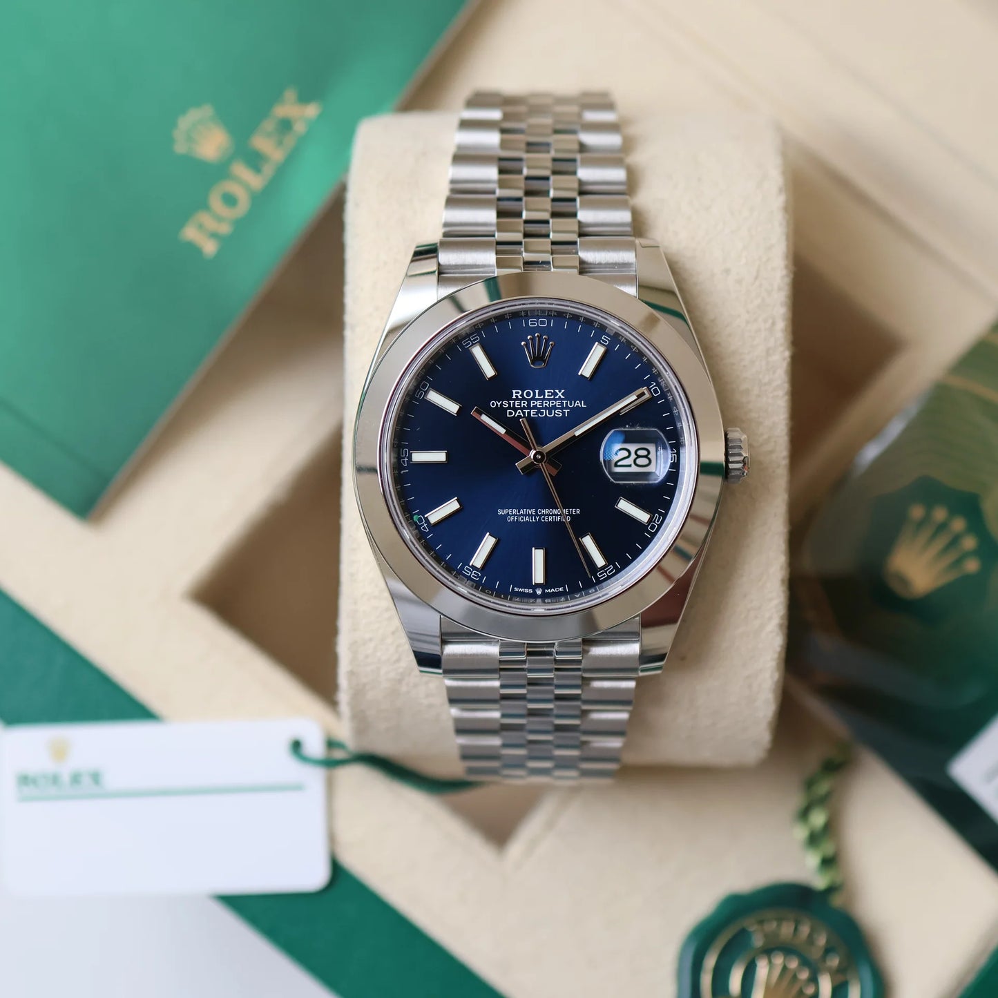 Rolex Datejust Blue Dial Jubilée Quartz