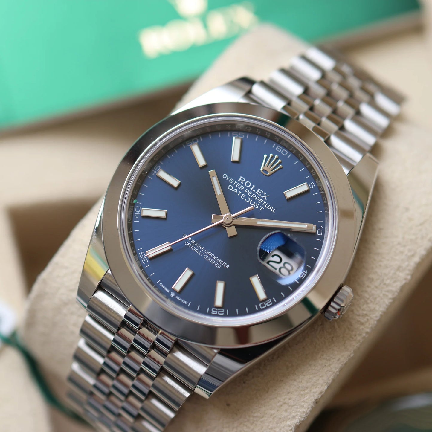Rolex Datejust Blue Dial Jubilée Quartz