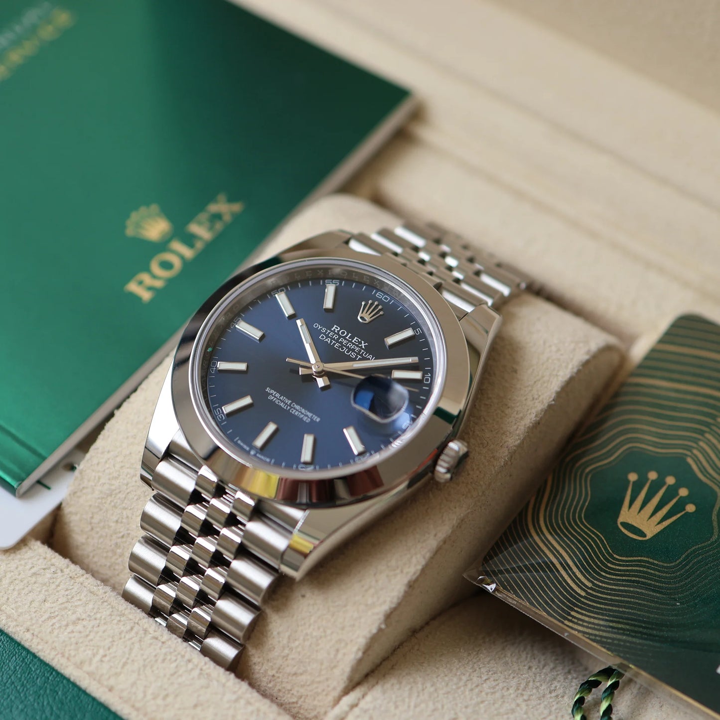 Rolex Datejust Blue Dial Jubilée Quartz