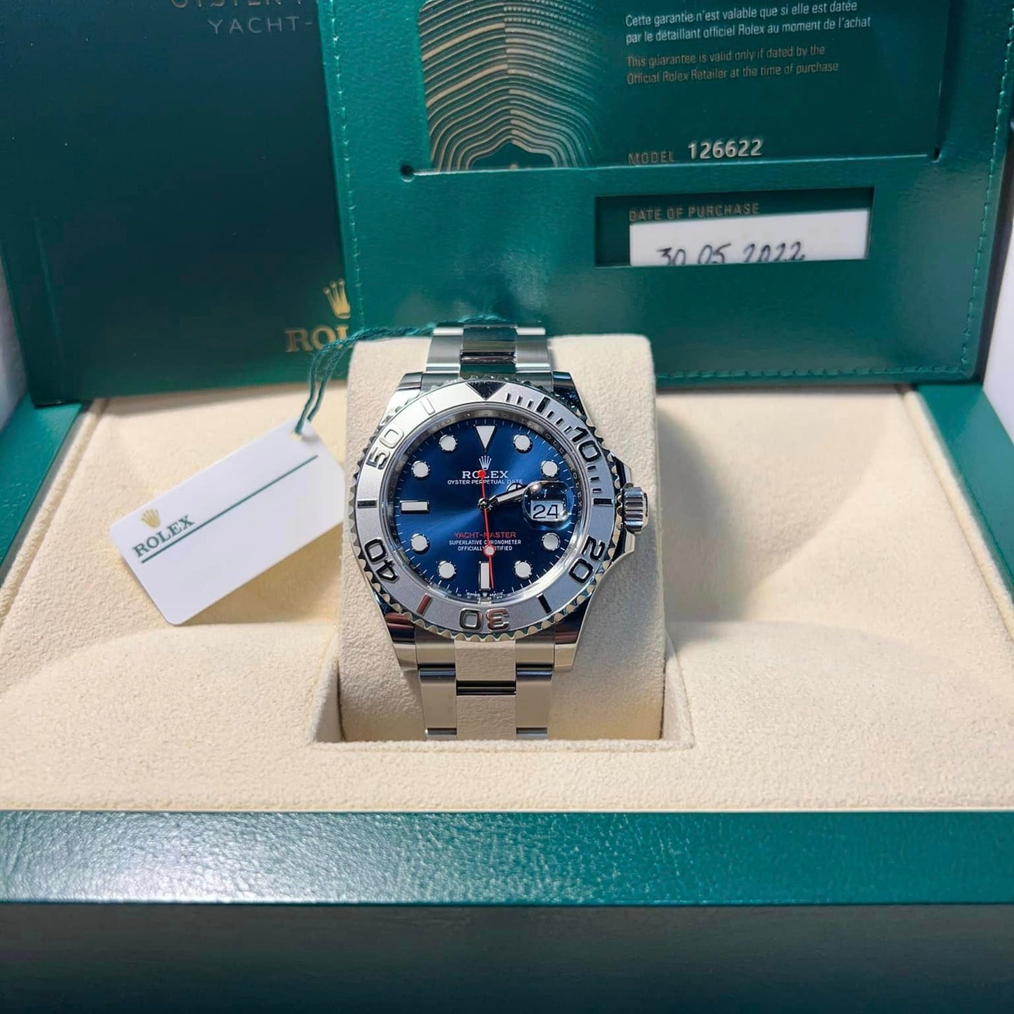 Rolex Yacht-Master Métale Bleu Quartz