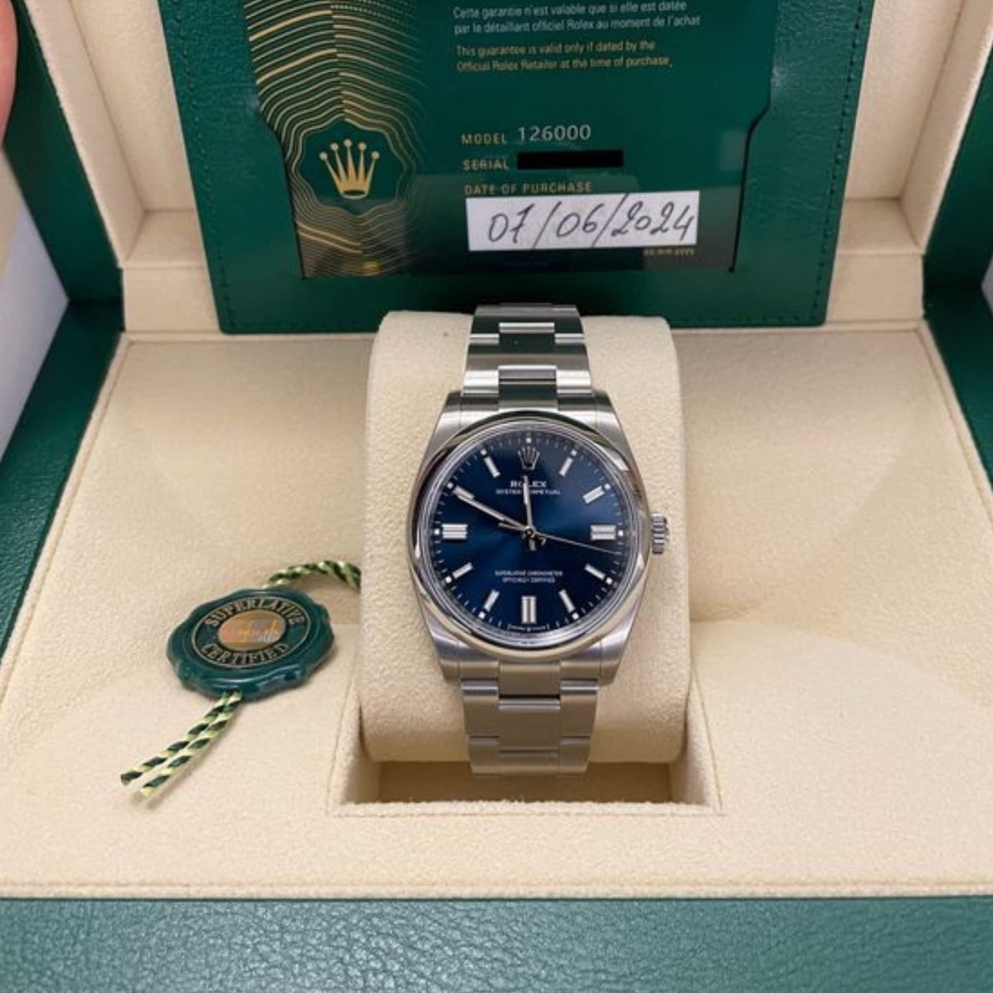 Rolex Oyster Perpetual Bleu Quartz