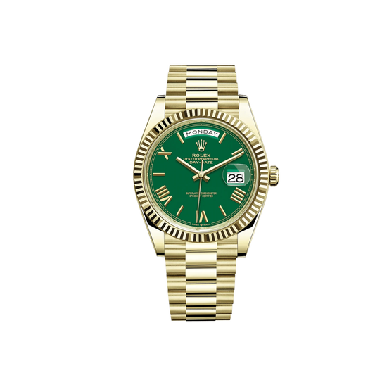 Rolex Day-Date Yellow Gold Green Dial  Quartz