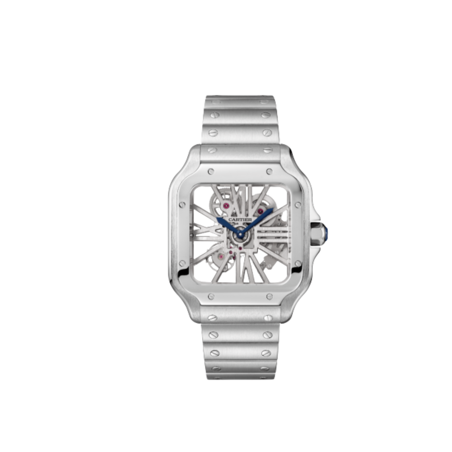 Cartier Santos de Cartier Skeleton Quartz