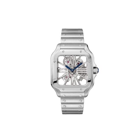 Cartier Santos de Cartier Skeleton Quartz