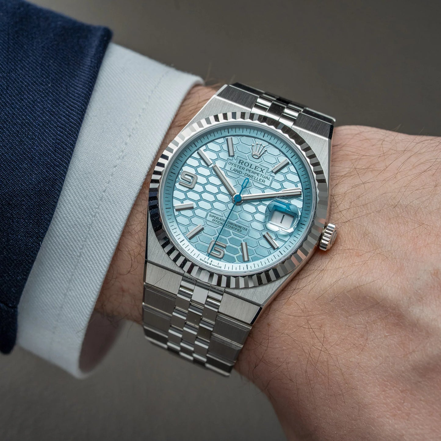 Rolex Land-Dweller Platinuim Quartz