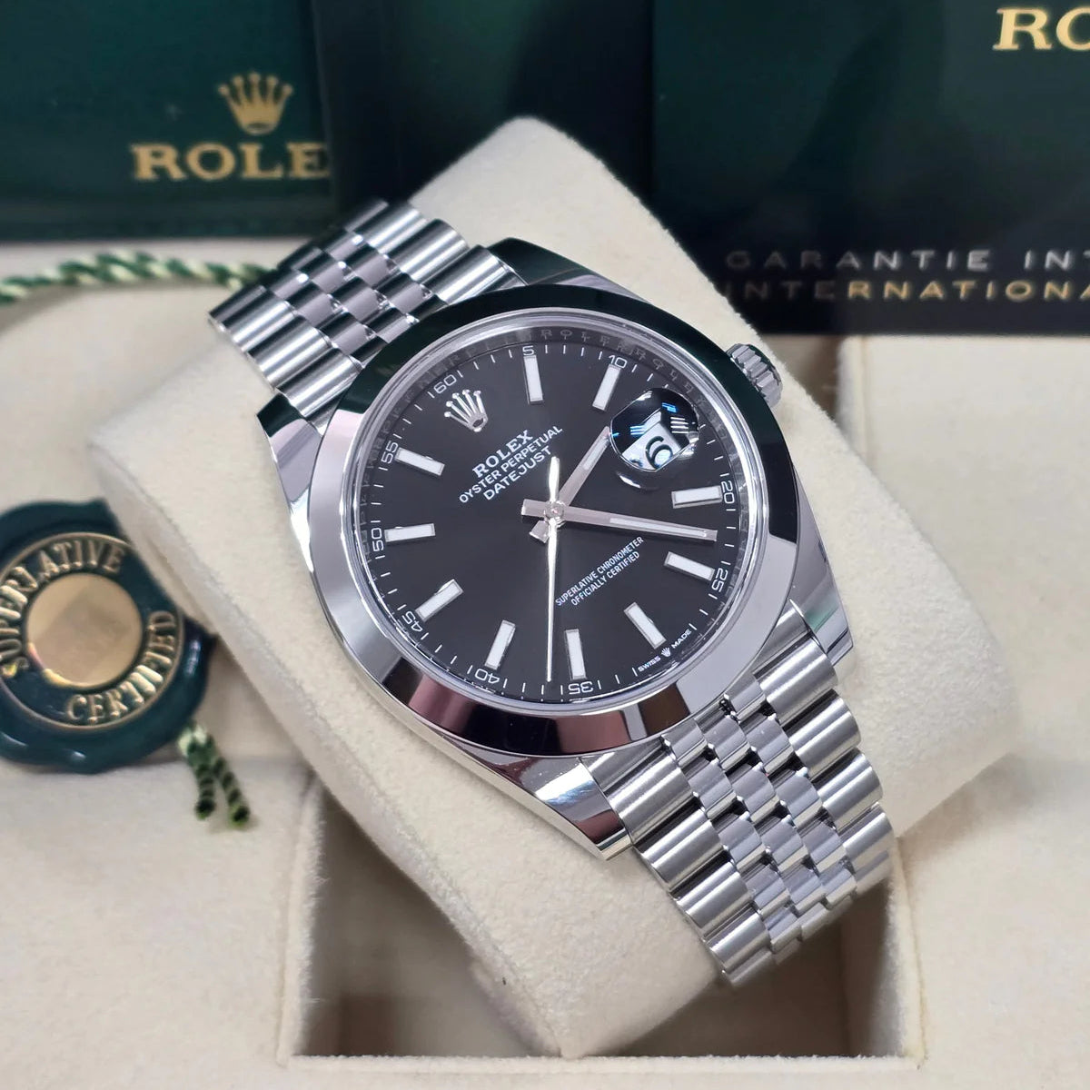 Rolex Datejust Noir Dial Jubilée Quartz