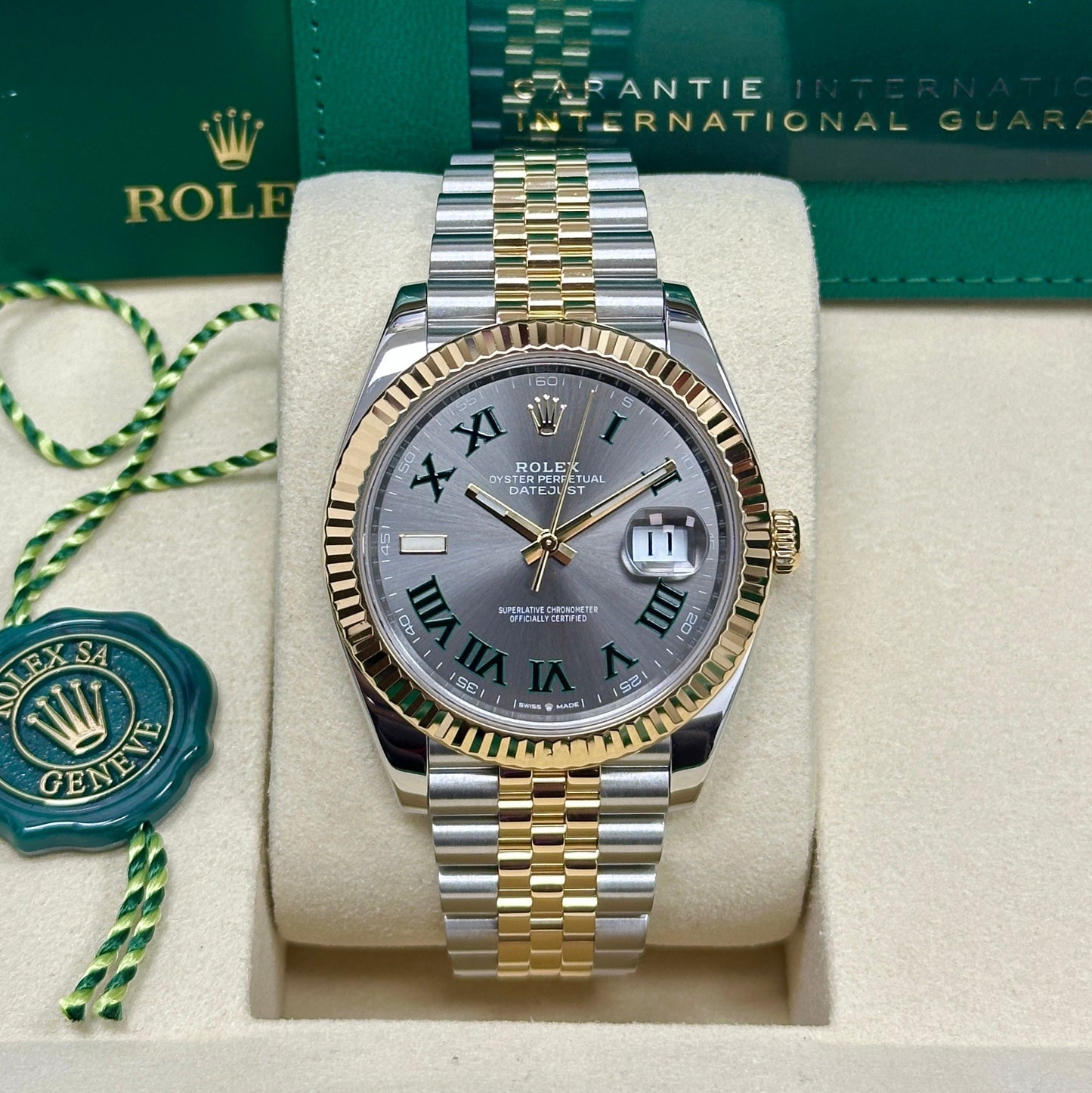 Rolex Datejust Wimbledon Yellow Gold Dial Wim Gold