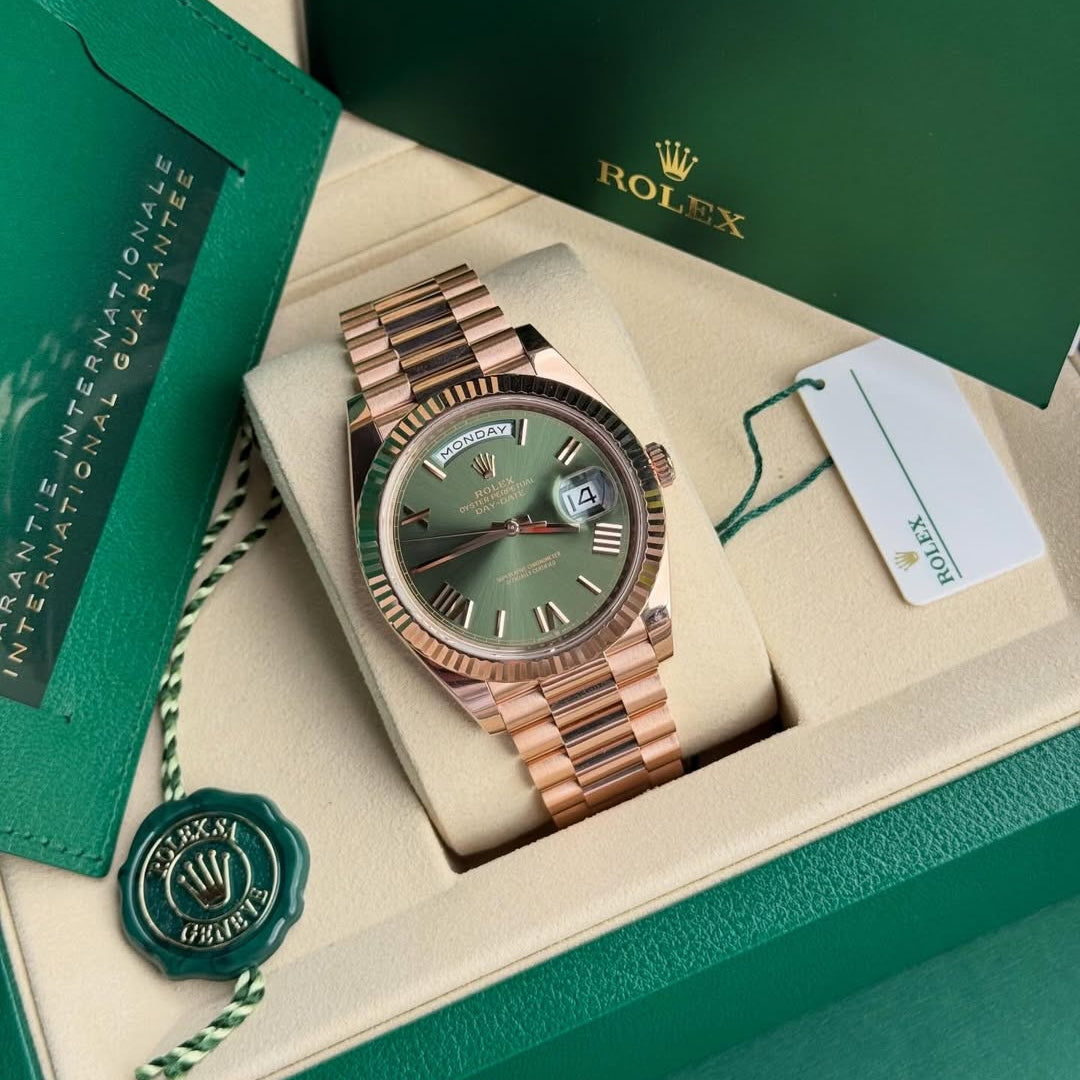 Rolex Day-Date Chocolate Vert Quartz