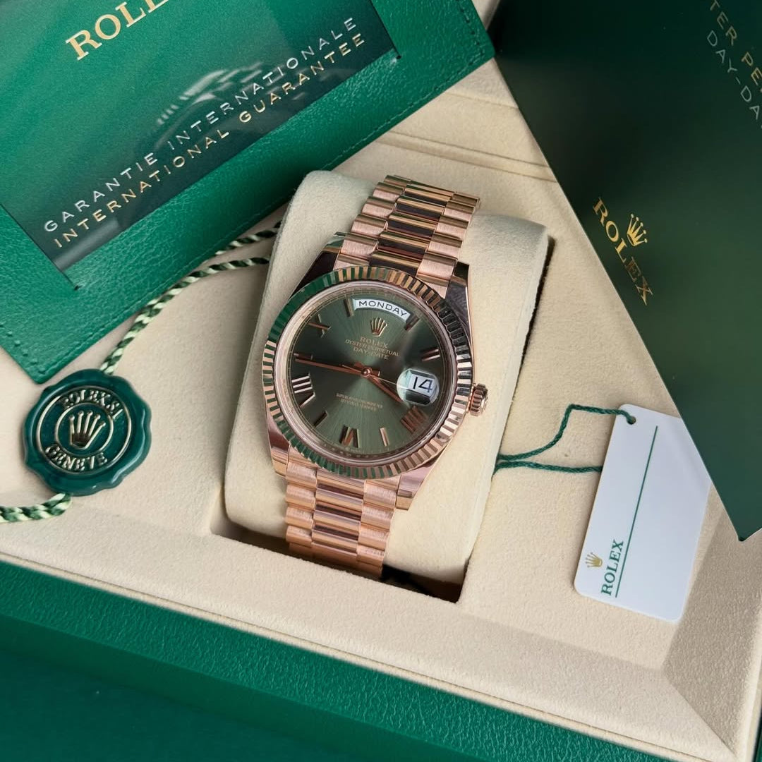 Rolex Day-Date Chocolate Vert Quartz