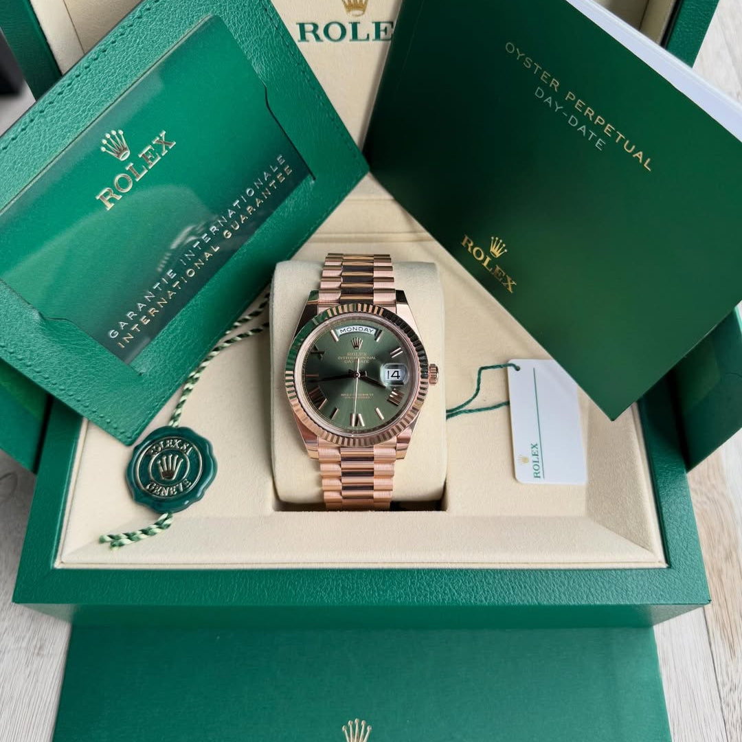 Rolex Day-Date Chocolate Vert Quartz