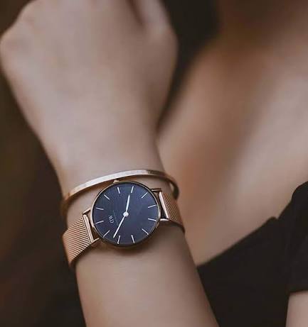 Montre Femme Daniel Wellington Classique Rose Gold Noir