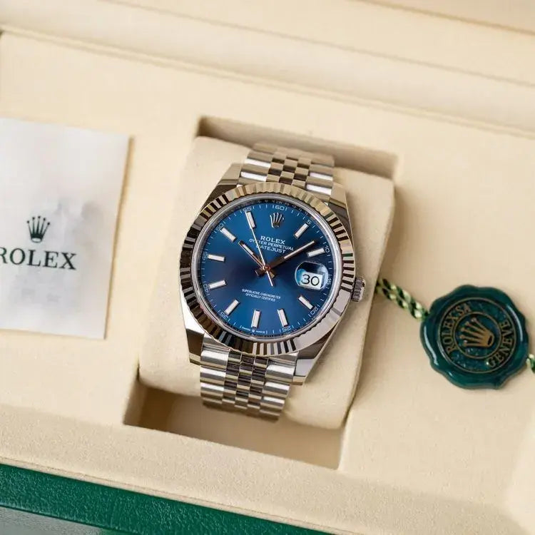 Rolex Datejust Blue Dial Jubilée Quartz