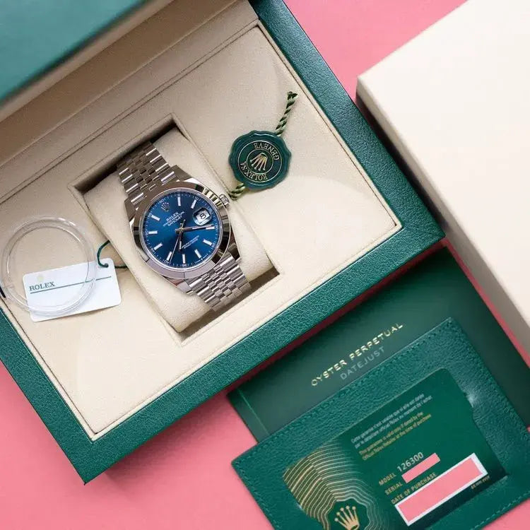 Rolex Datejust Blue Dial Jubilée Quartz