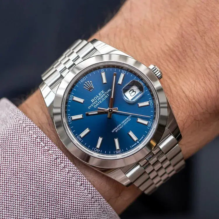 Rolex Datejust Blue Dial Jubilée Quartz