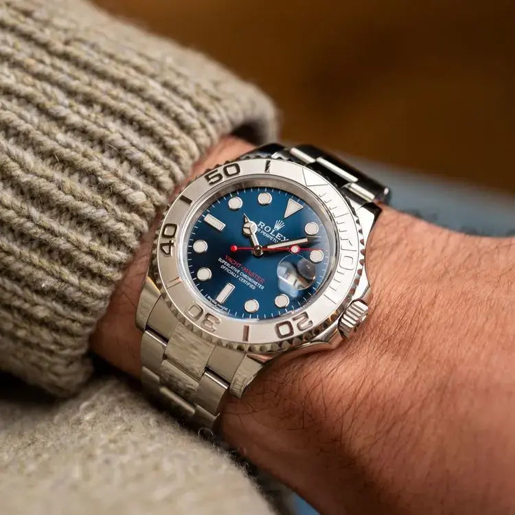 Rolex Yacht-Master Métale Bleu Quartz