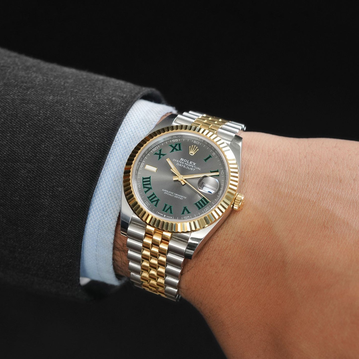 Rolex Datejust Wimbledon Yellow Gold Dial Wim Gold