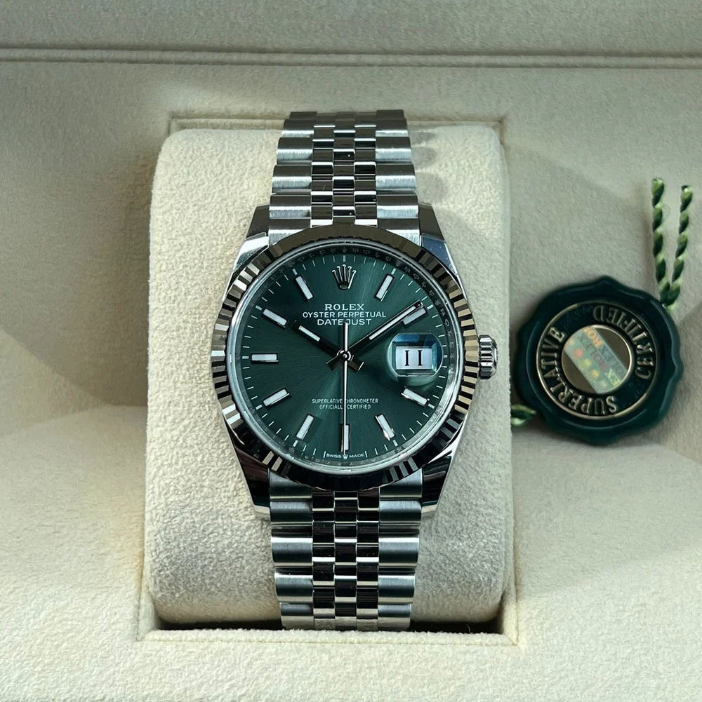 Rolex Datejust Vert Dial Jubilée Quartz L