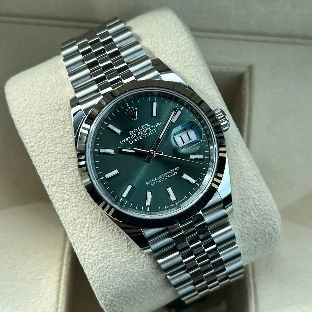 Rolex Datejust Vert Dial Jubilée Quartz L