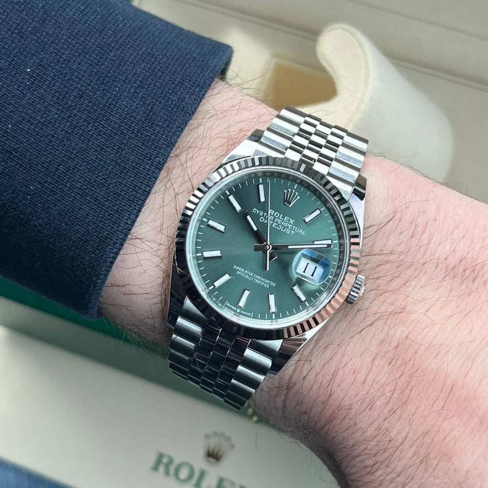 Rolex Datejust Vert Dial Jubilée Quartz L