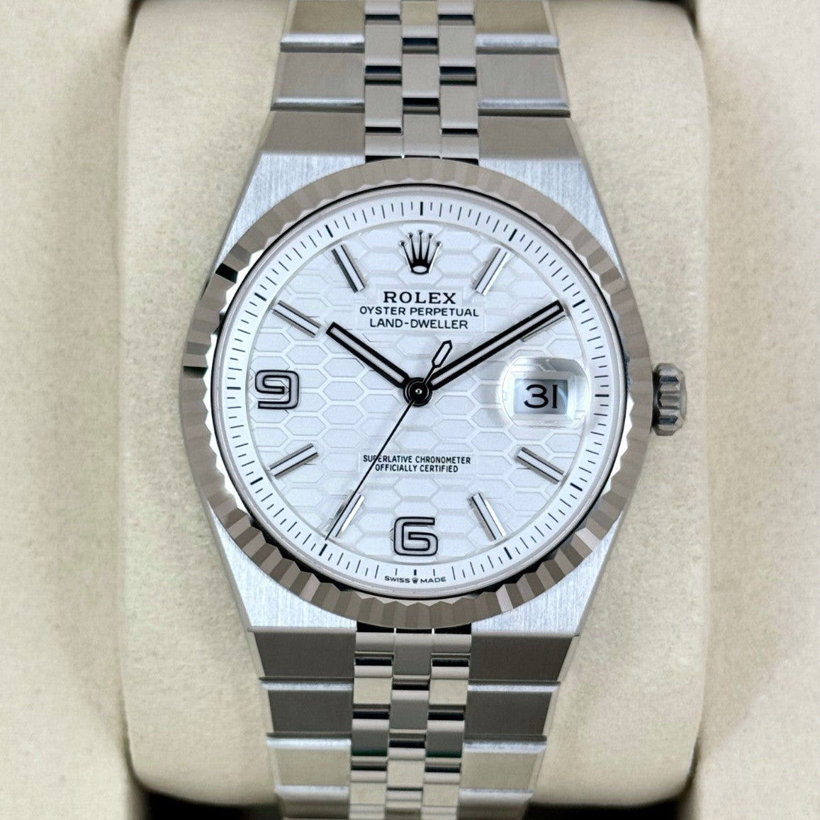 Rolex Land-Dweller White Quartz
